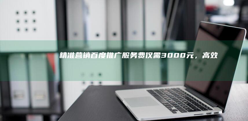 精准营销：百度推广服务费仅需3000元，高效触达目标客户